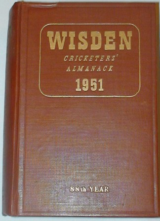 1951 Wisden Hardback