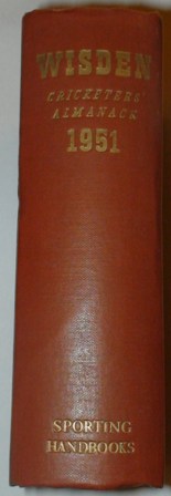 1951 Wisden Hardback