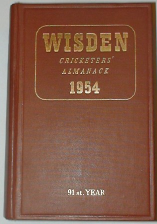 1954 Wisden Hardback