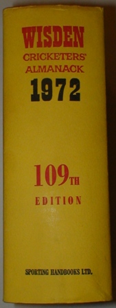1972 Wisden Hardback & Dust Jacket